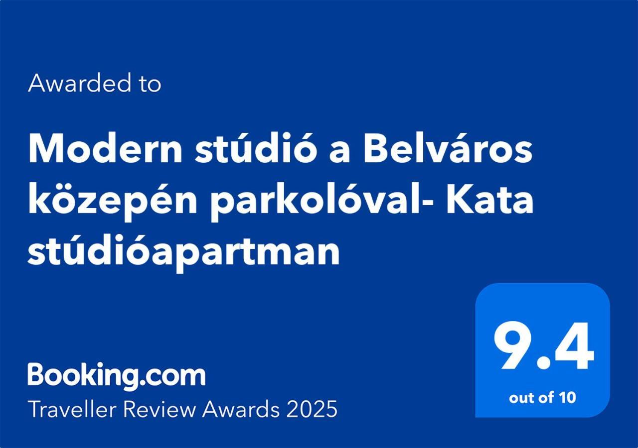 Modern Studio A Belvaros Koezepen Parkoloval- Kata Studioapartman Yanıkkale Dış mekan fotoğraf